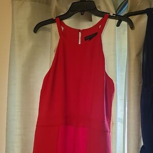 Banana Republic Vibrant Red Backless Dress